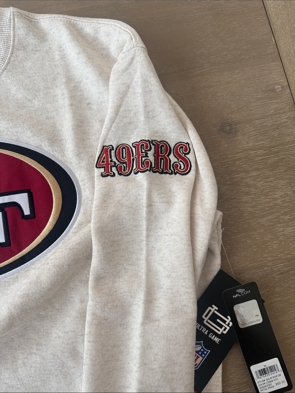 NWT NFL San Francisco 49ers Multi Logo Crewneck | M - Picture 6 of 12
